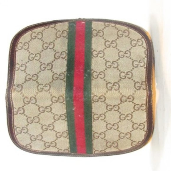 Rare Early Gucci Brown Large G Semi-circular - Picture 10 of 12